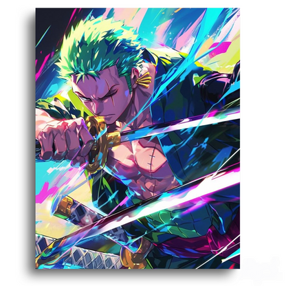 One Piece Zoro Life Fight – Anime Paint By Numbers Kit